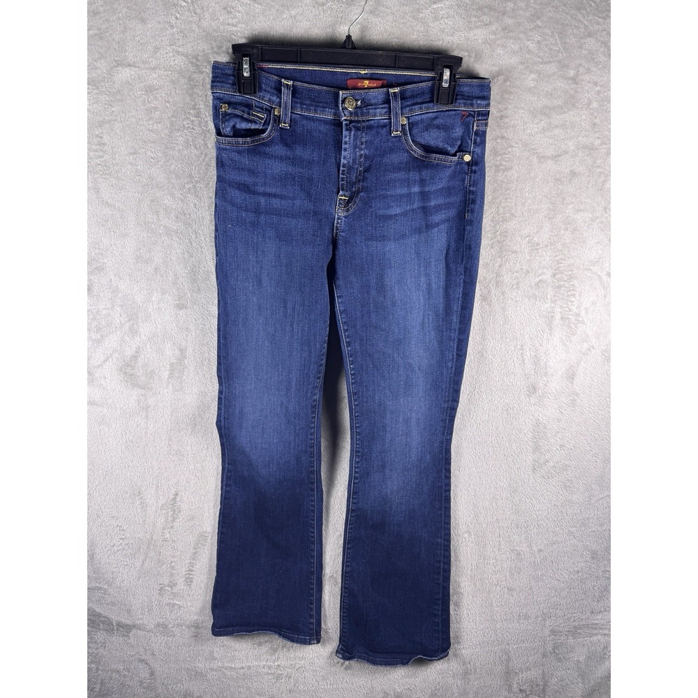 Seven For All Mankind Original Bootcut Jeans Dark Wash Womens 29x31 Stretch